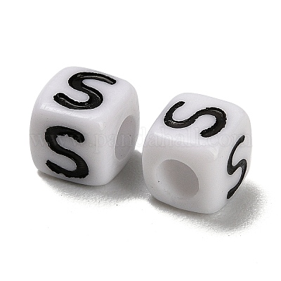 Непрозрачные акриловые бусины OACR-S076-01S-1