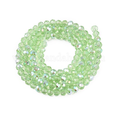 Стеклянные бусины с гальваническим покрытием  EGLA-A044-T4mm-L09-1