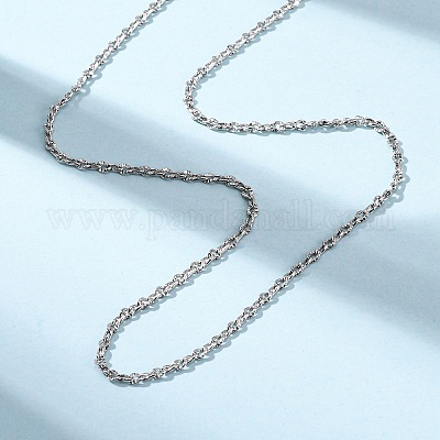 Ожерелья из латунной текстурированной витой цепи MAK-L045-05P-1