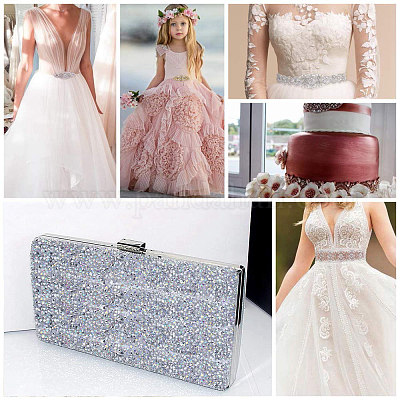 Блестящая смола исправления горный хрусталь (клей-расплав на спине)&nbsp;OCOR-WH0052-01E-1