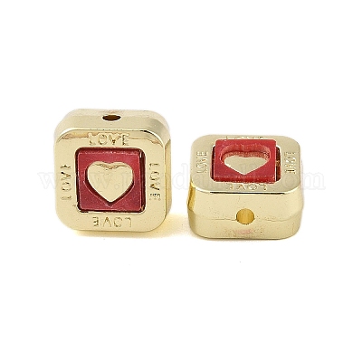 Сплав обшивки стойки с акриловыми бусинами FIND-B037-01G-03-1