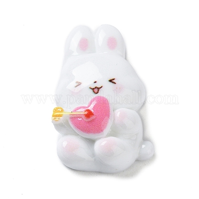 Кабошоны из непрозрачной смолы ко Дню святого Валентина RESI-H152-01B-1