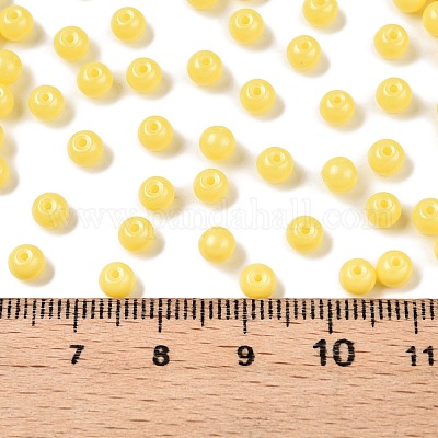 Непрозрачная выпечка окрашены стеклянные бусины DGLA-T004-03F-1