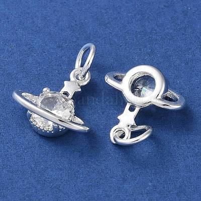 Покрытие стойки латунь микропаве прозрачные кубические циркониевые подвески KK-D097-03S-1