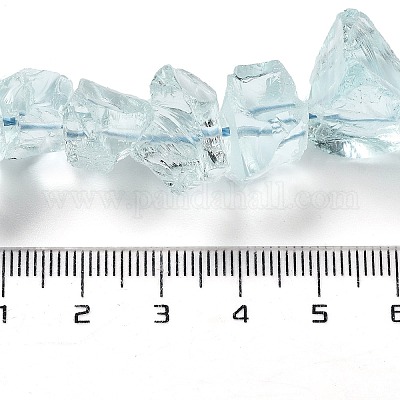 Стеклянные бусины с имитацией аквамарина G-P528-A03-01-1