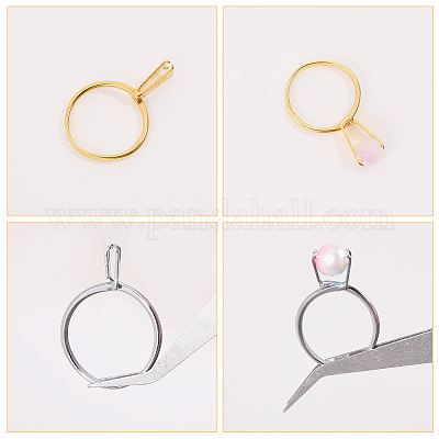 4 шт. 4 стиля фурнитуры для манжетного кольца из сплава FIND-CA0009-57-1