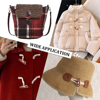 48 шт. 8-х цветные деревянные пуговицы с 2 отверстиями WOOD-GF0002-35A-1