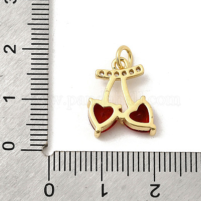 Латунные микро проложить кубического циркония подвески KK-K302-18G-1