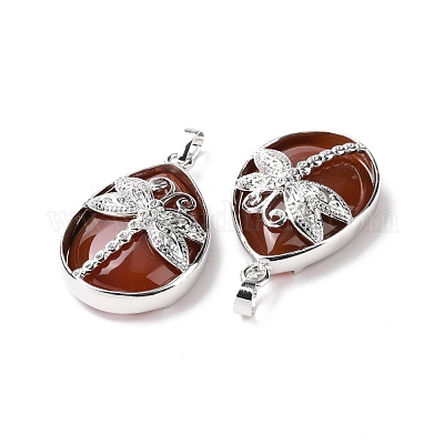 Окрашенные и подогретые подвески из натурального агата G-G900-01P-22-1