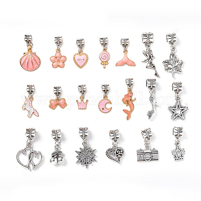 Наборы для изготовления европейских браслетов из сплава своими руками DIY-I108-01C-1