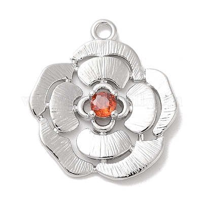 Латунь стекло кулоны KK-Z073-15P-03-1