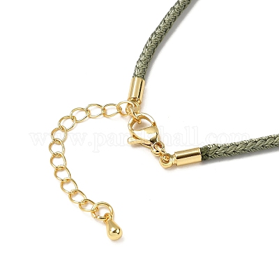 Изготовление ожерелья из плетеного нейлонового шнура толщиной 2.5 мм FIND-G095-01G-21-1