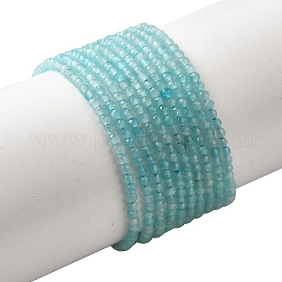 Природных амазонит бисер нитей G-V001-A01-2mm-1
