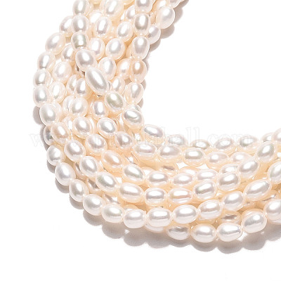 Нити из натурального культивированного пресноводного жемчуга PEAR-N024-03-4AB-1