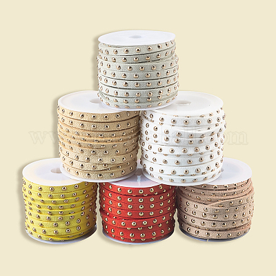 Шнур из искусственной замши calfovera 6 рулон 6 цвета LW-CL0001-02C-1