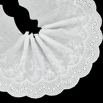 5 ярд плоской хлопковой ленты с вышивкой цветов&nbsp;OCOR-MA0001-05-1