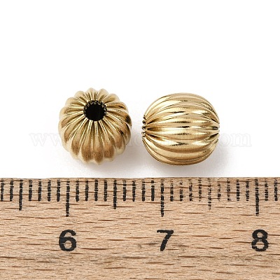 Текстурированные бусины из нержавеющей стали 304 STAS-I358-11G-04-1