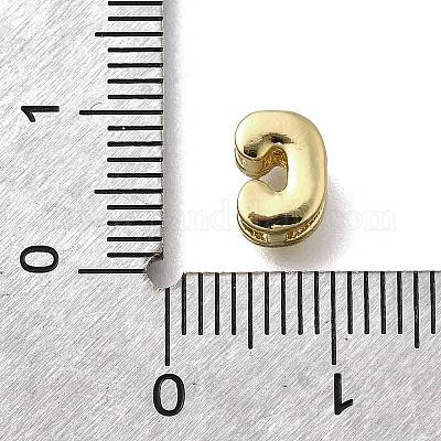 Латунные микро-паве кубические цирконии буквы многорядные звенья KK-D295-32G-03-1