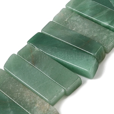 Естественный зеленый авантюрин бисер нитей G-S386-D15-1