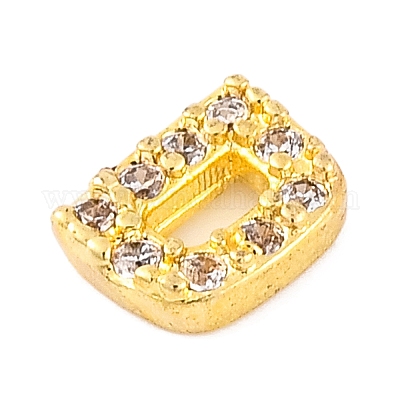 Покрытие стойки латунное микропаве кабошоны из кубического циркония KK-F874-04G-D-1