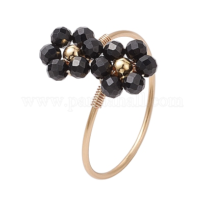 Кольца с цветком RJEW-JR00777-1