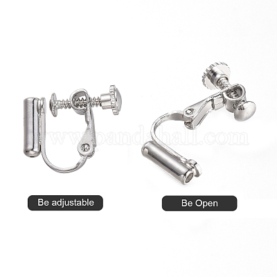 Латунный винт клипсы серьги выводы KK-N229-01C-1