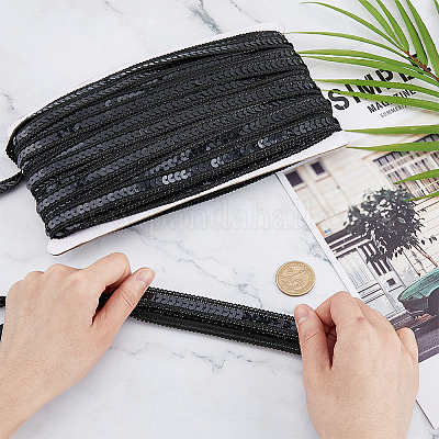 Блестящие полиэфирные ленты OCOR-WH0060-59C-1