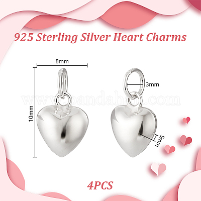 4 шт. 925 подвески из стерлингового серебра STER-PH0003-95-1