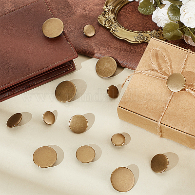 60шт 3 стиля латунные пуговицы с хвостовиком BUTT-GA0001-13-1