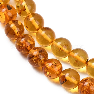Янтарные шарики нити G-L095-B01-8mm-02-1