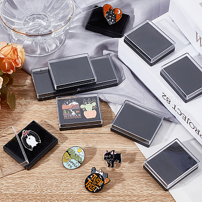 Пластиковый ящик для хранения бейджей CON-WH0086-121E-1