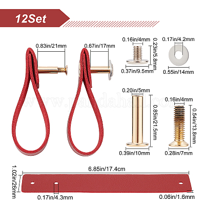 Ручка шкафа из искусственной кожи DIY-WH0258-80D-1