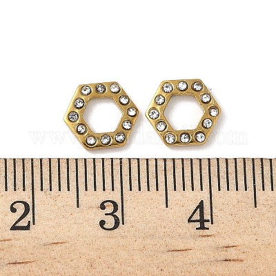 Кабошоны из стразов из нержавеющей стали 304 STAS-A057-04G-B02-1