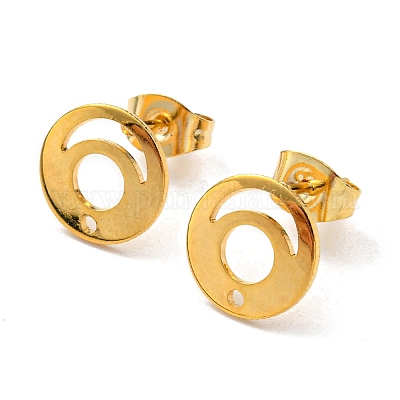 201 фурнитура для сережек-гвоздиков из нержавеющей стали STAS-D244-24G-A-1