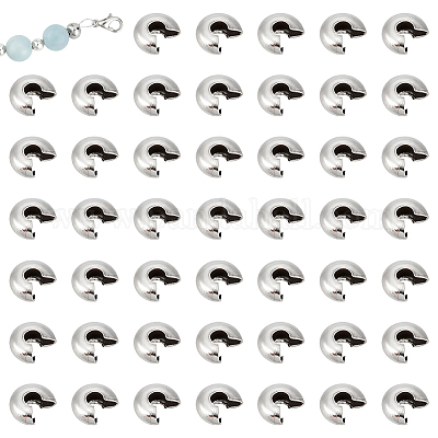 200 шт. крышки для обжимных бусин из нержавеющей стали 304 STAS-UN0055-99-1