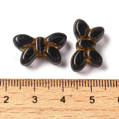 Прозрачные бусины лэмпворк LAMP-P065-02A-24-1