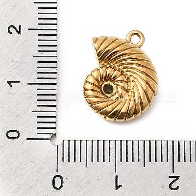 Подвески из нержавеющей стали 304 с микропаве из стразов STAS-G369-08G-1