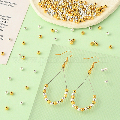 1600шт 2 цвета пластиковые бусины ccb CCB-PA0001-04A-1