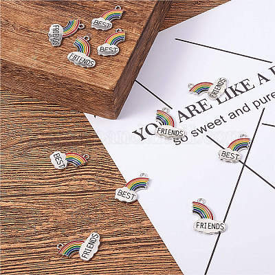 Подвески из эмали и сплава&nbsp;PALLOY-CJC0001-39P-1