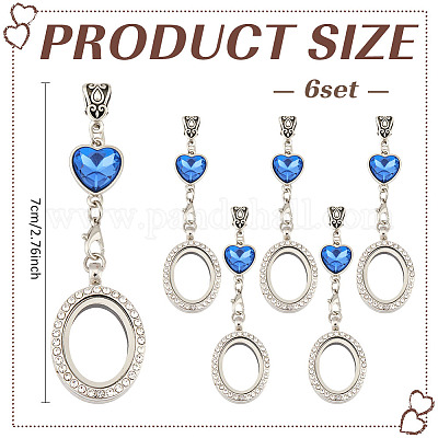 12 шт. овальные медальоны из сплава PALLOY-MA00005-1