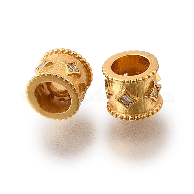 925 бусина из чистого серебра с микропаве и прозрачным фианитом STER-F061-02B-G-1