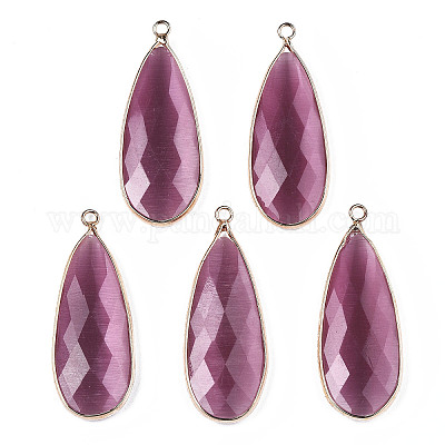 Подвески с камнями кошачий глаз G-S377-001-1