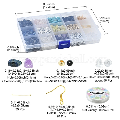 Набор для изготовления браслета из драгоценных камней своими руками DIY-YW0006-27-1
