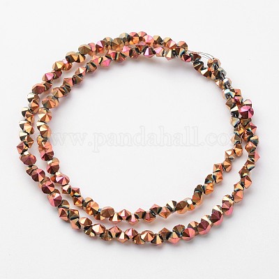 Гальванические стеклянные бусины&nbsp;EGLA-J138-C-FP01-1