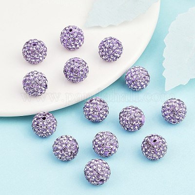 Бусины с класс А стразами RB-B027-3-1