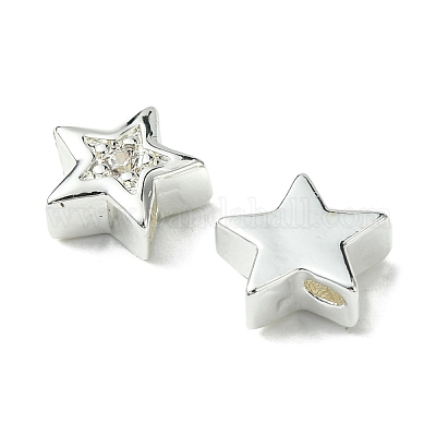 Латунные микро проложить кубического циркония бусы FIND-Z035-17P-1