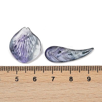 Прозрачные стеклянные бусины градиентного цвета GLAA-B026-01J-1