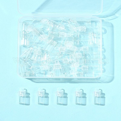 50шт стеклянная бутылка кулон украшение BOTT-FS0001-06-1