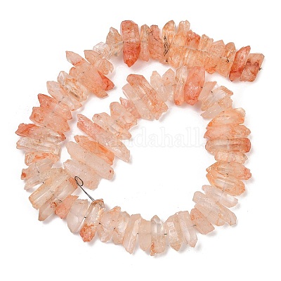 Натуральный хрустят кварц бисер пряди G-R012-B06-02-1