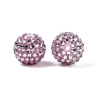 Прозрачная смола горный хрусталь постепенные бусы RESI-S314-18x20-09-1